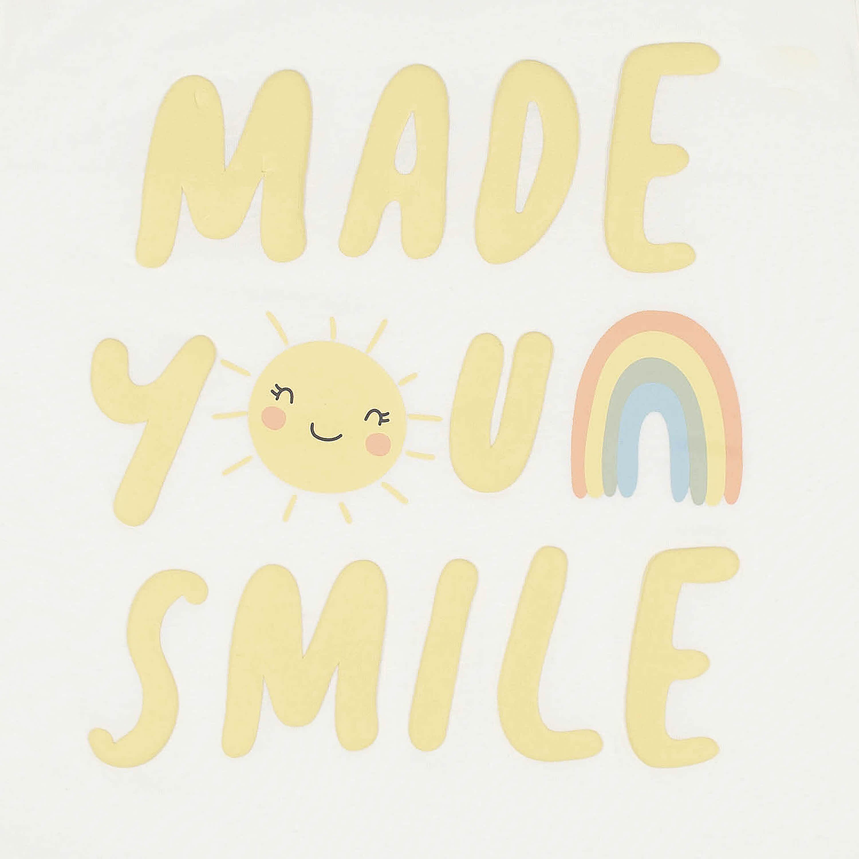 2-Piece Infant & Toddler Girls Mustard Plaid Tee & Skirt Set