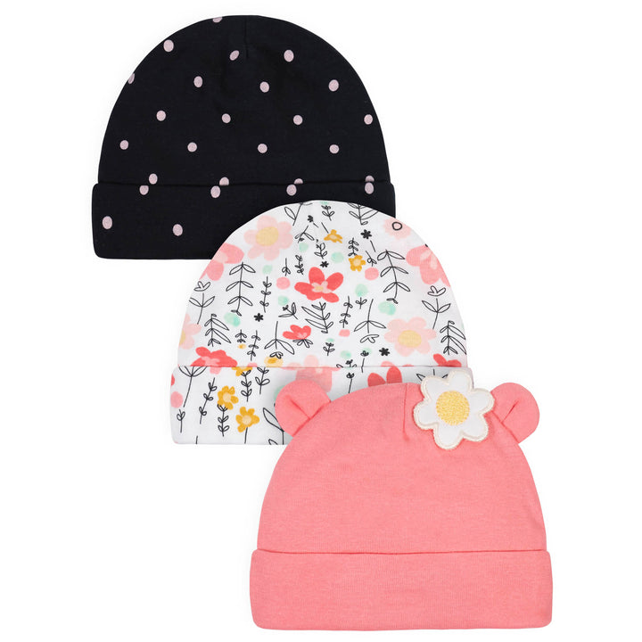 14-Piece Baby Girls Garden Floral Onesies® Bodysuits, Sleep 'N Plays, Caps, Bibs, & Burp Cloths Set