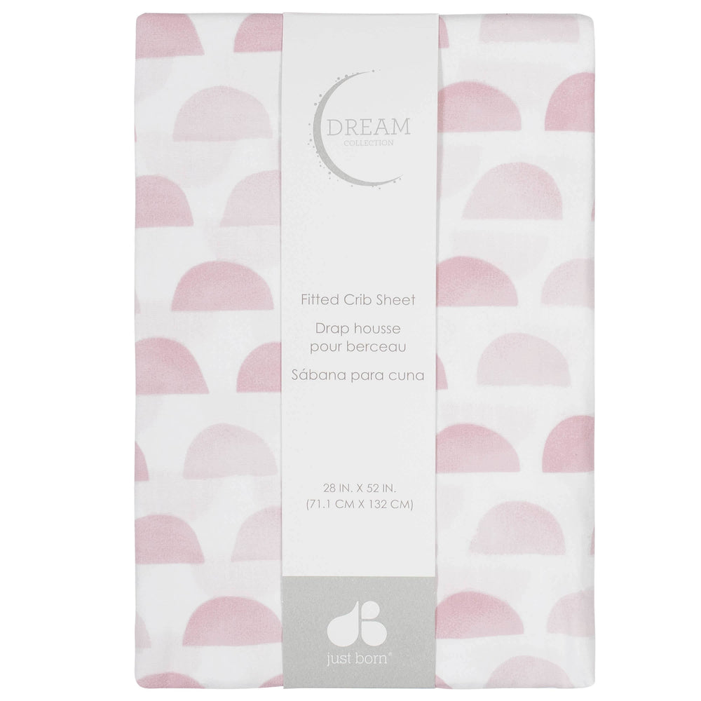 Pink Semicircle Ombre Printed Sheet-Gerber Childrenswear