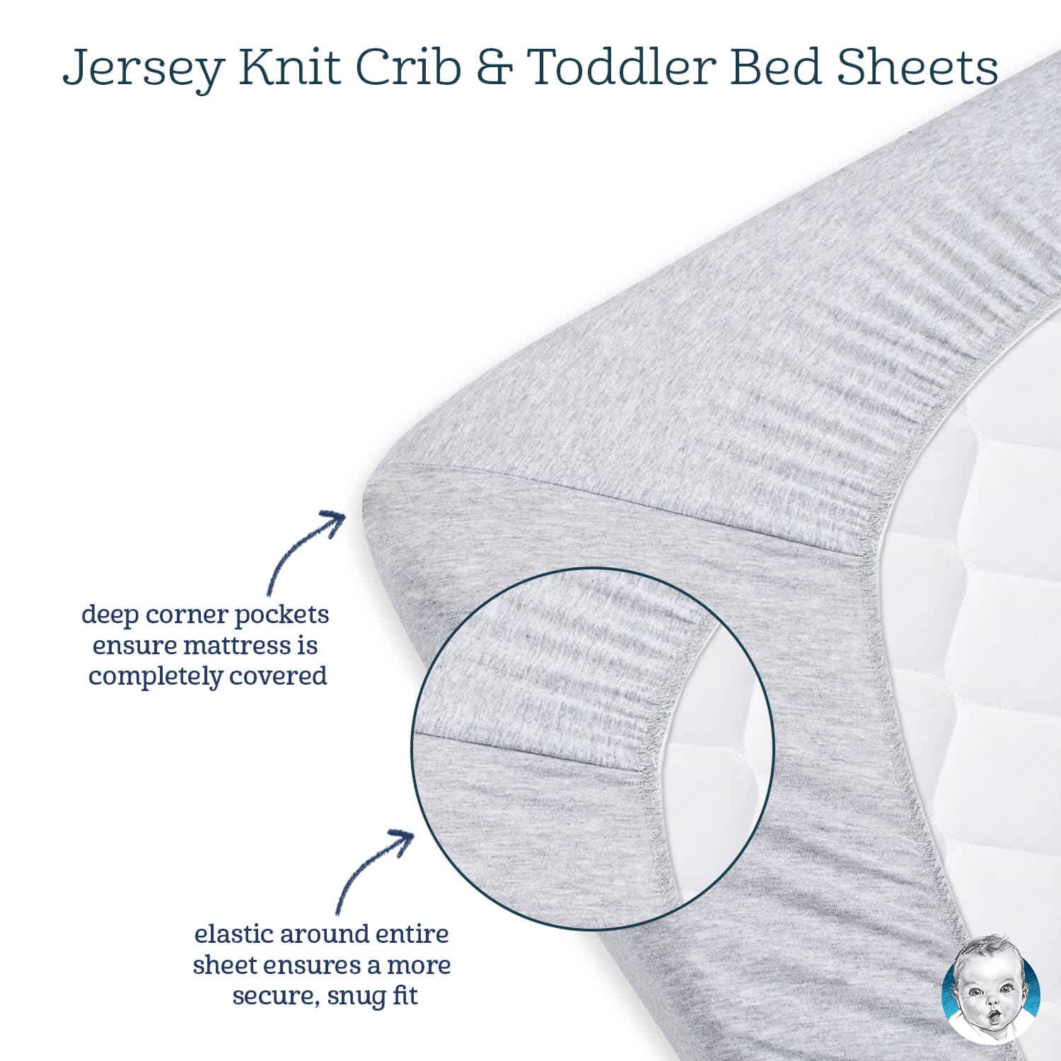 Girls Stripes Fitted Crib Sheet-Gerber Childrenswear