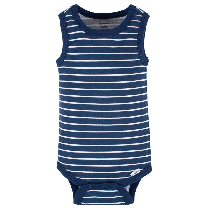 4-Pack Baby Boys Sea Friends Tank Onesies® Bodysuits-Gerber Childrenswear