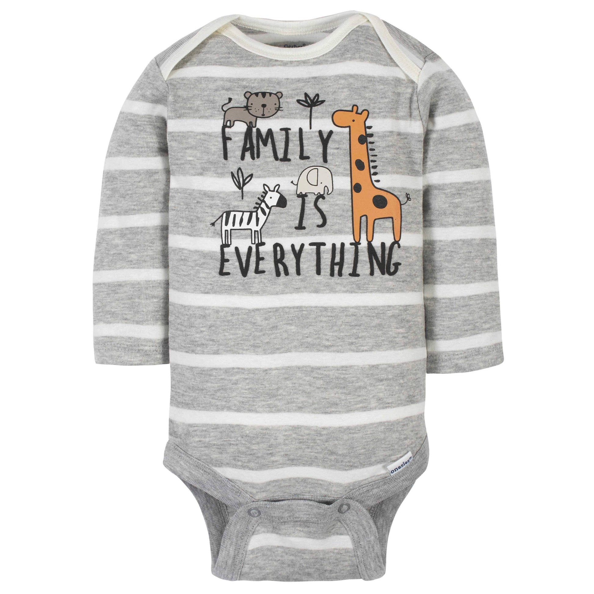 6-Pack Baby Boys Jungle Long Sleeve Onesies® Bodysuits-Gerber Childrenswear