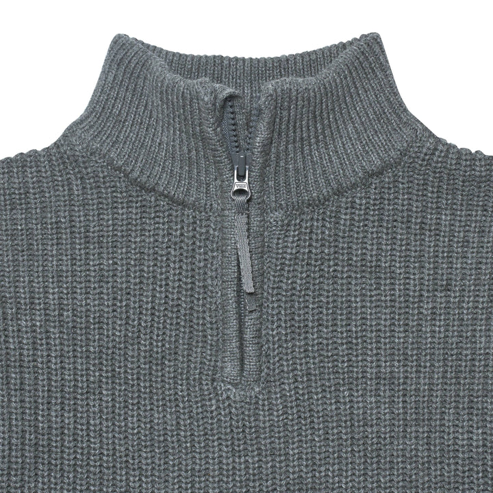 Infant & Toddler Boys Dark Gray Zip Front Sweater-Gerber Childrenswear