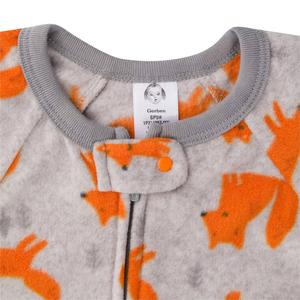 2-Pack Baby & Toddler Boys Small Fox Fleece Pajamas-Gerber Childrenswear