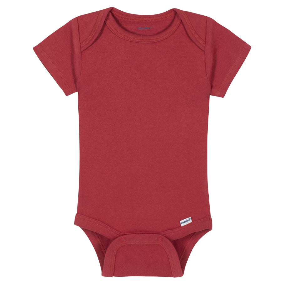 Premium Short Sleeve Onesies® Bodysuit - Red-Gerber Childrenswear