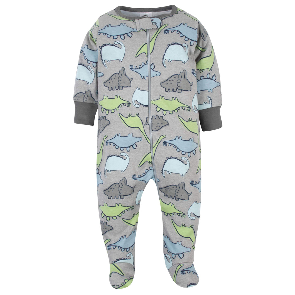 Gerber® Organic 2-Pack Baby Boys Dinosaur Sleep 'N Play-Gerber Childrenswear