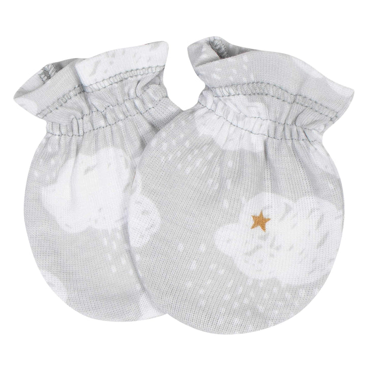 Gerber® 4-Pack Baby Unisex Lamb No Scratch Mittens Set-Gerber Childrenswear