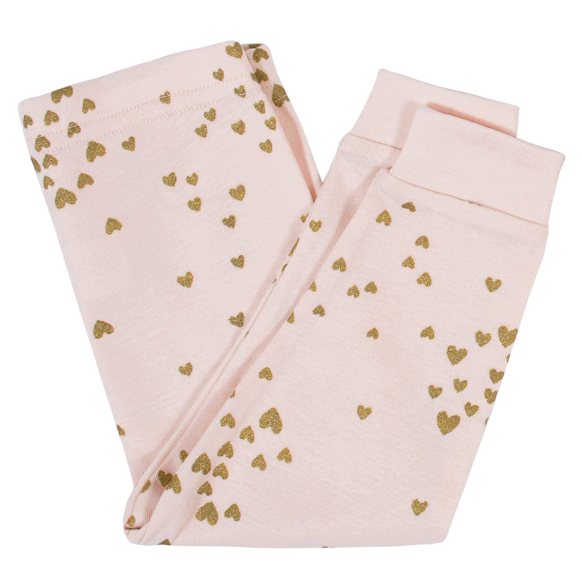 4-Piece Baby & Toddler Girls Love Snug Fit Cotton Pajamas-Gerber Childrenswear