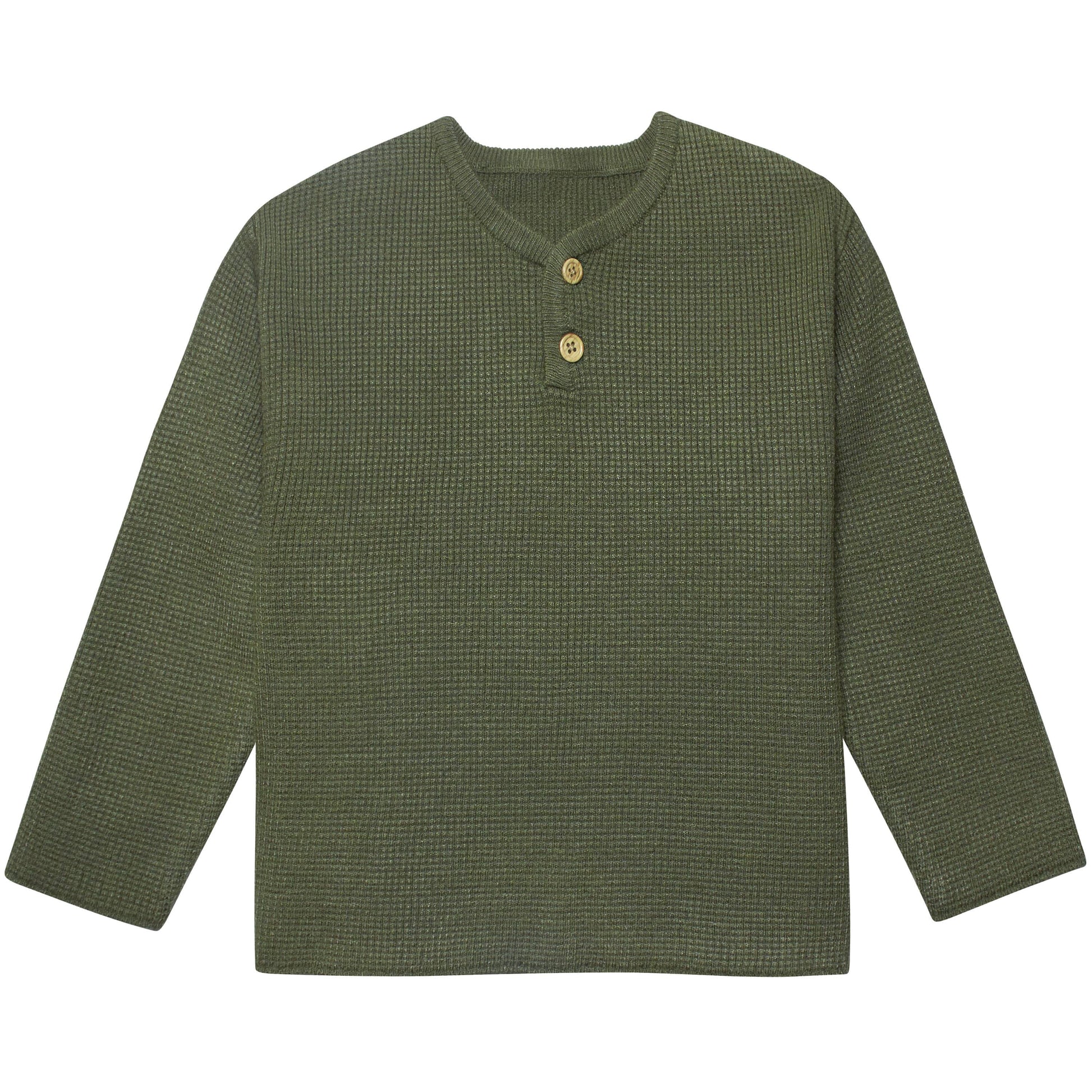 Infant & Toddler Boys Green Henley Sweater-Gerber Childrenswear