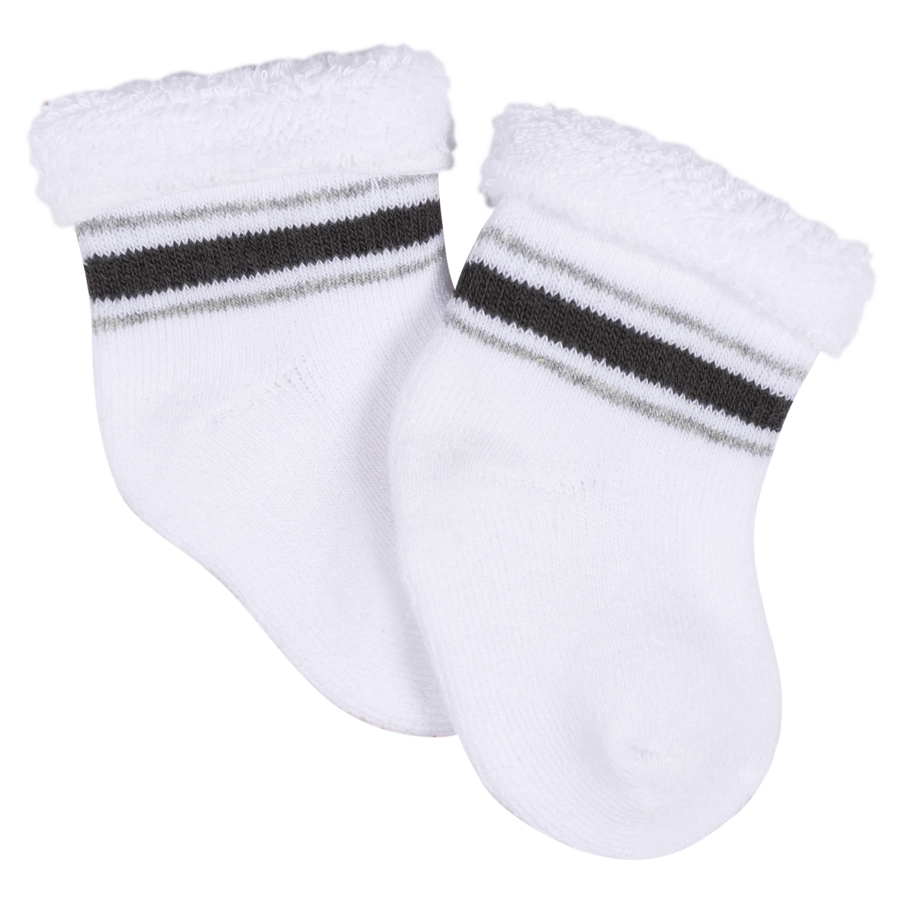 12-Pack Baby Boys Space Terry Wiggle Proof® Socks