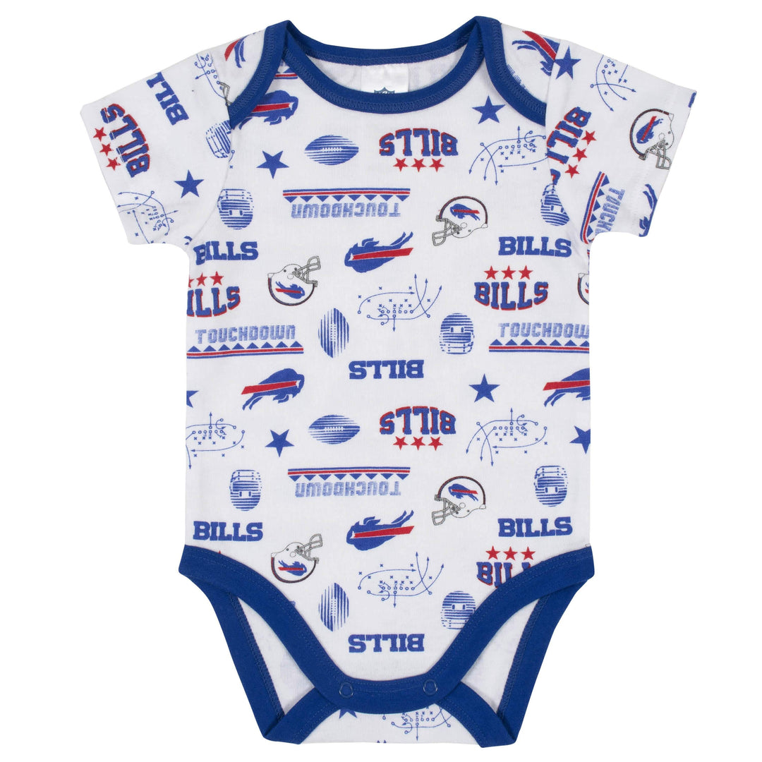 Buffalo Bills 3-Piece Baby Boys Bodysuit, Bib, and Cap Set-Gerber Childrenswear