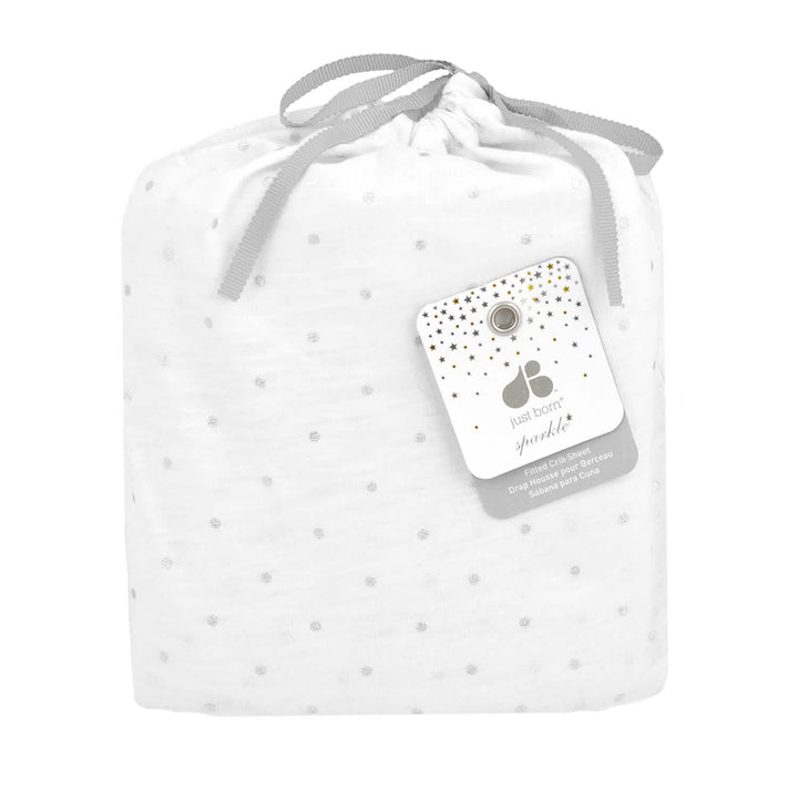 Baby Neutral Metallic Dots Jersey Knit Crib Sheet-Gerber Childrenswear
