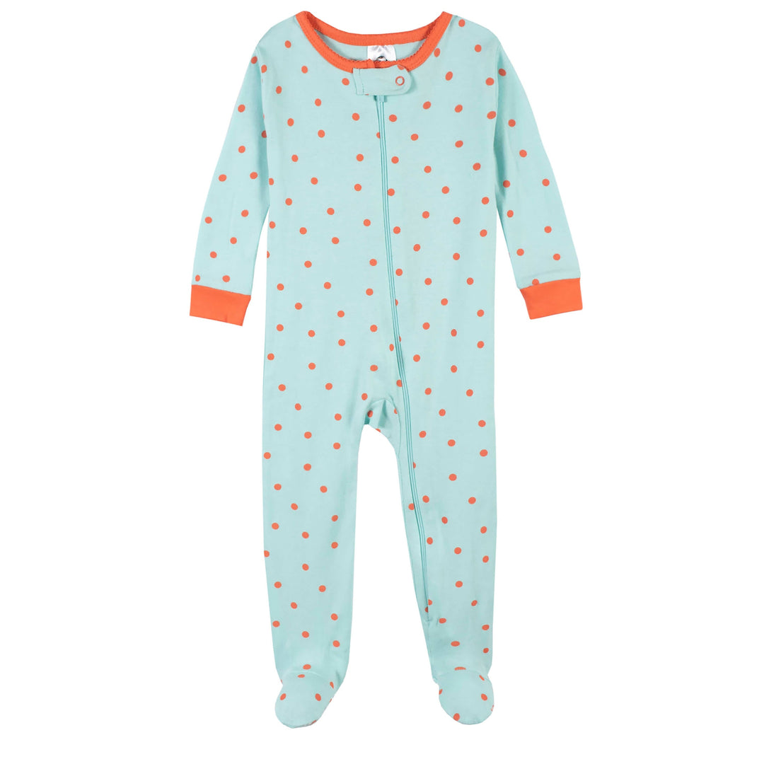 2-Pack Baby & Toddler Girls Mermaid Snug Fit Footed Cotton Pajamas-Gerber Childrenswear