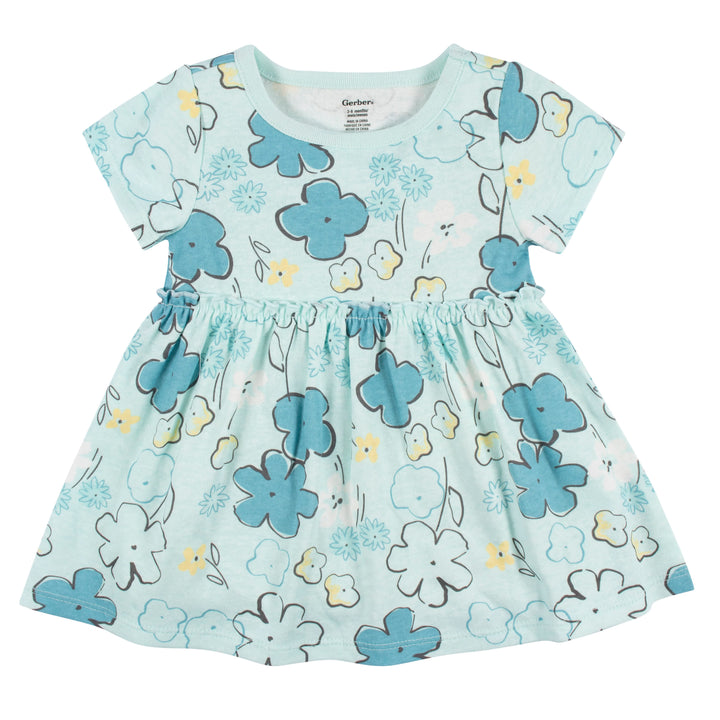3-Piece Baby & Toddler Girls Bee Petals Dress, Diaper Cover & Headband Set