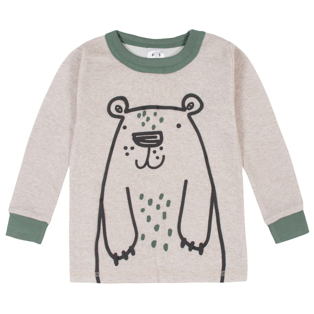 4-Piece Baby & Toddler Boys Bear Snug Fit Cotton Pajamas-Gerber Childrenswear