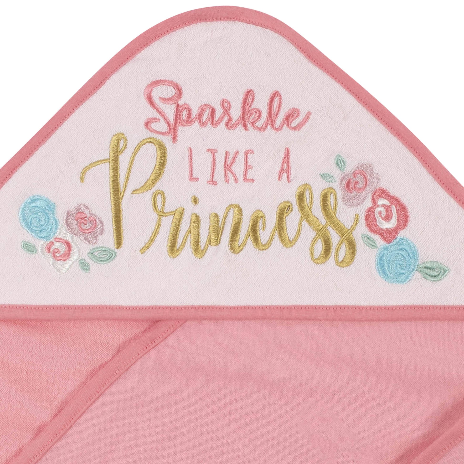 12-Piece Baby Girls Princess Hooded Towels & Washcloths Set-Gerber Childrenswear