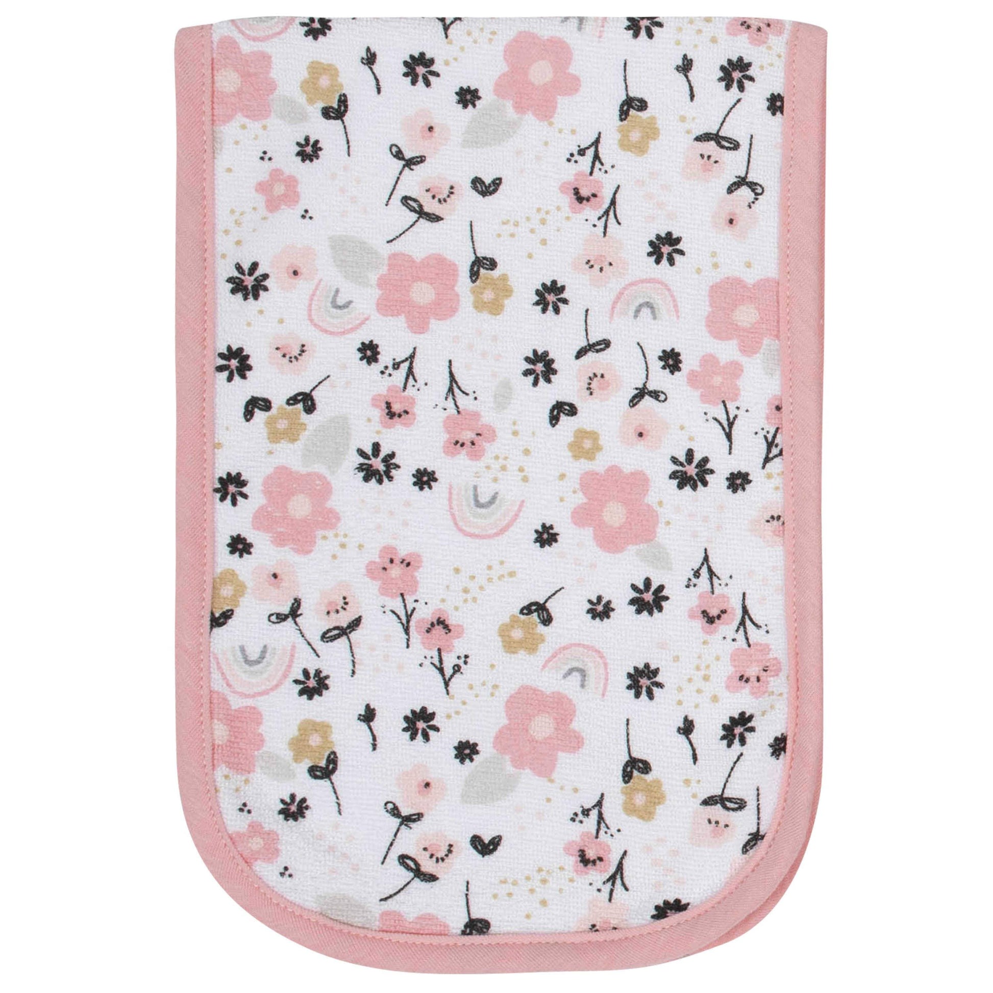 6-Piece Baby Girls Bear Terry Bibs & Burp Cloths Set-Gerber Childrenswear