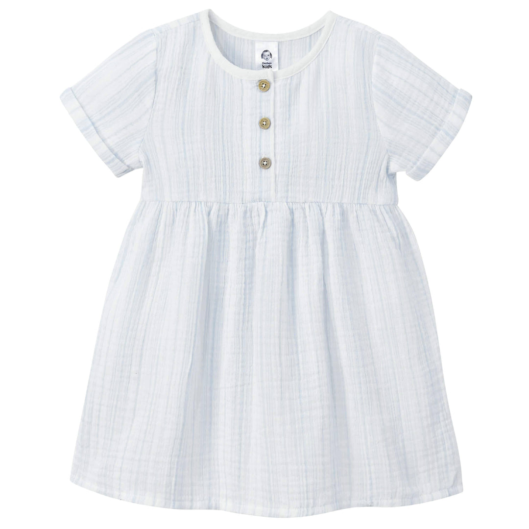 Infant & Toddler Girls Striped Gauze Dress-Gerber Childrenswear