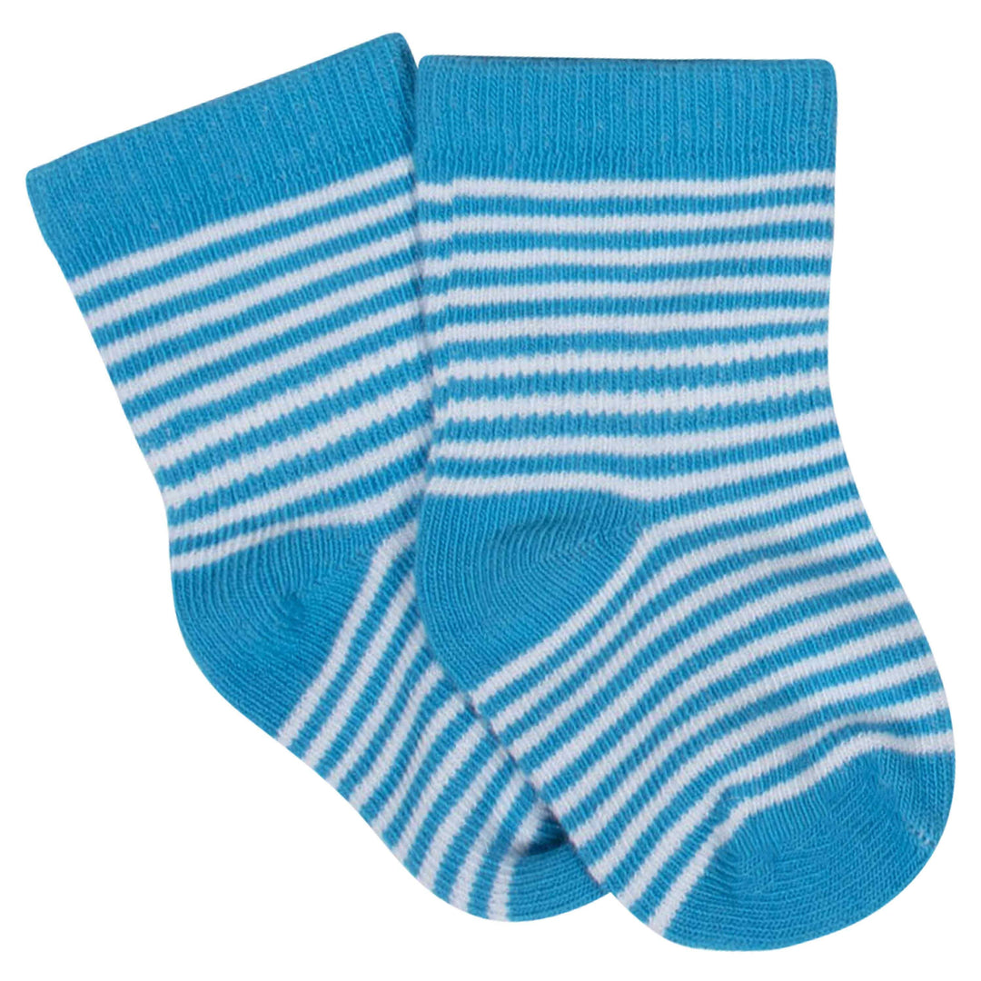 8-Pack Baby Boys' Wild Animals Wiggle-Proof® Jersey Crew Socks-Gerber Childrenswear