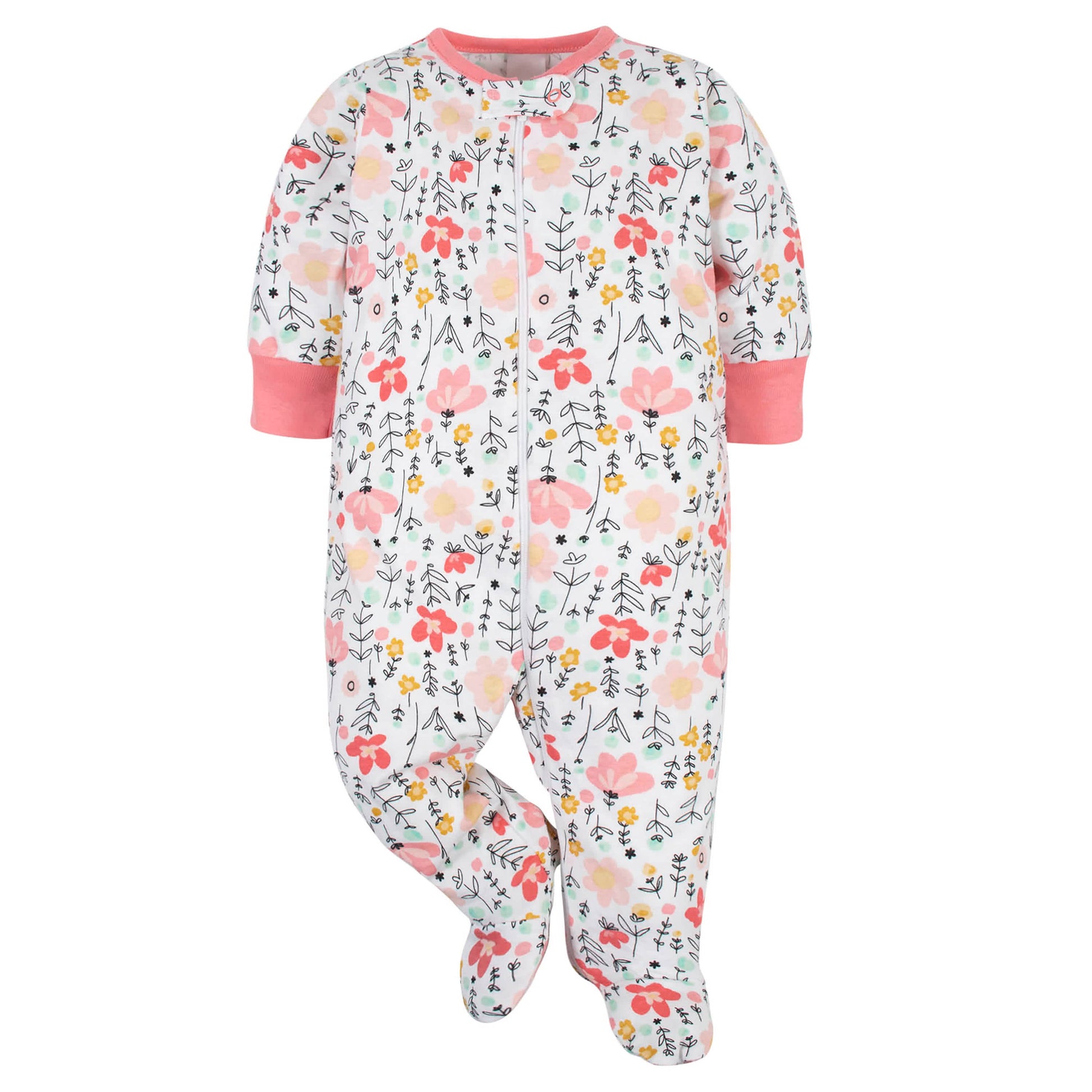 5-Piece Baby Girls Garden Floral Sleep 'N Plays & Headbands Set
