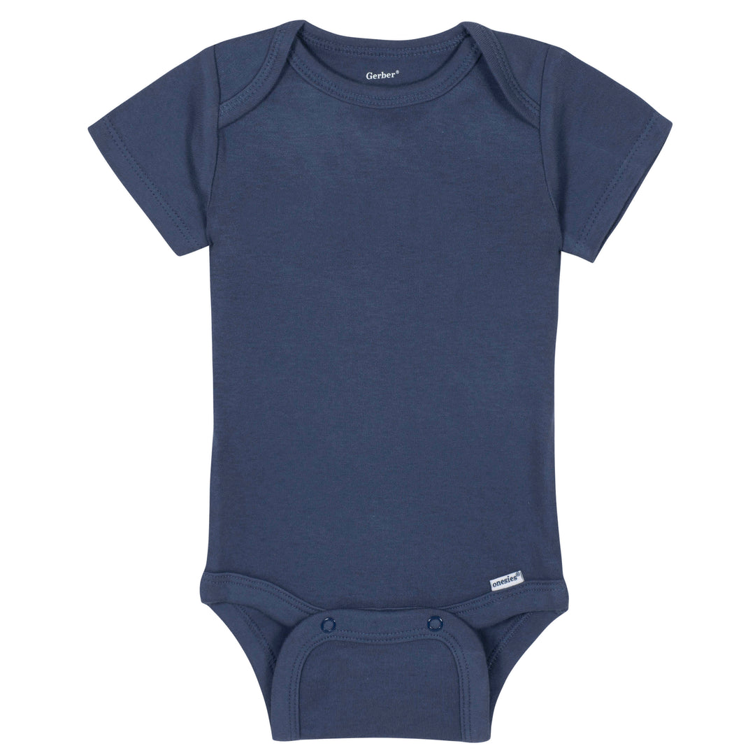 Premium Short Sleeve Onesies® Bodysuit - Navy-Gerber Childrenswear