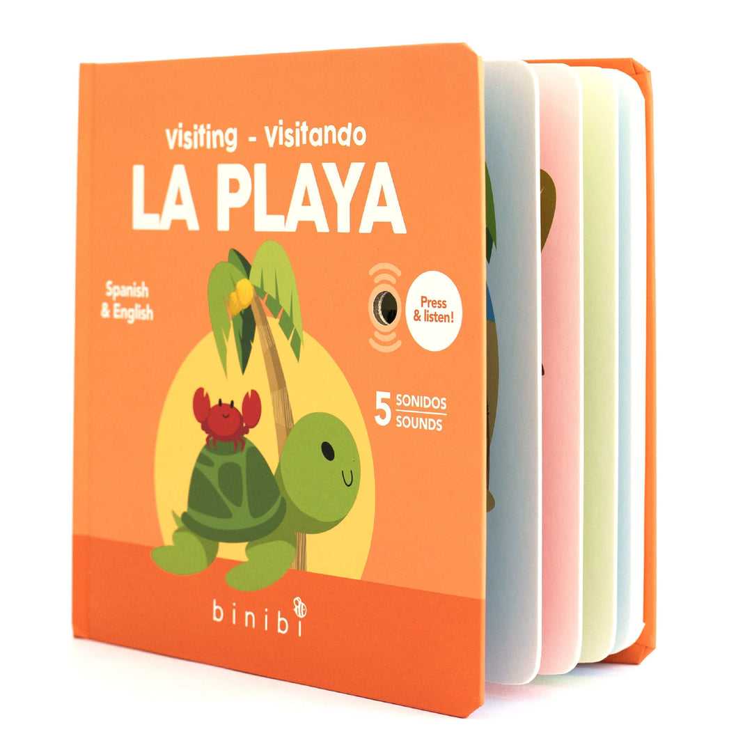 binibi "Visiting - Visitando La Playa" Bilingual Book