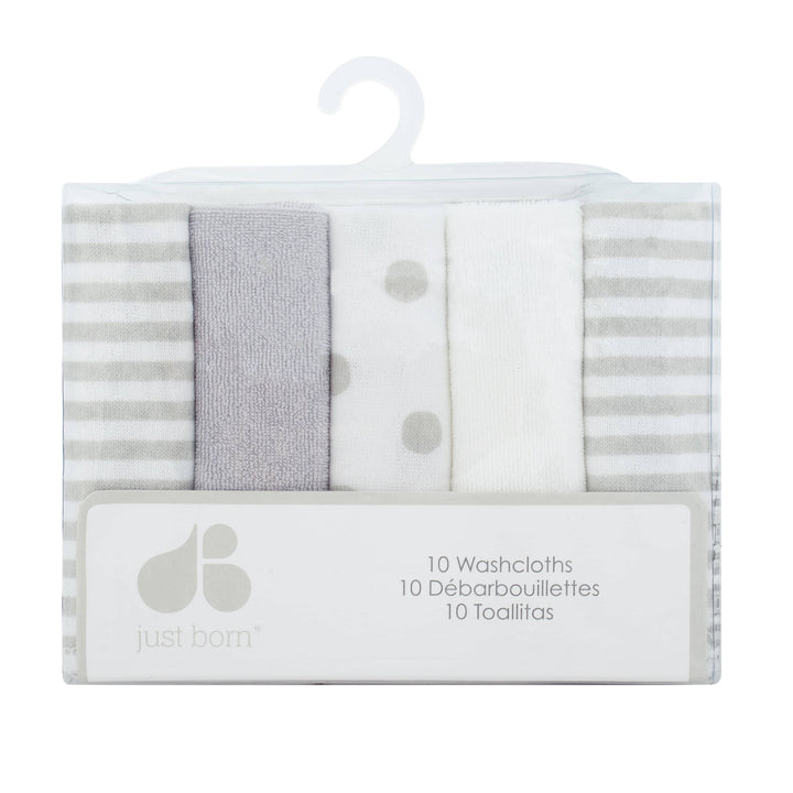 10-Pack Baby Neutral Washcloths-Gerber Childrenswear