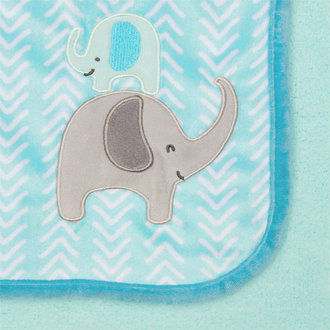 Boys Elephants Plush Blanket-Gerber Childrenswear