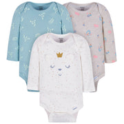 3-Pack Baby Girls Bear Fairy Long Sleeve Onesies® Bodysuits