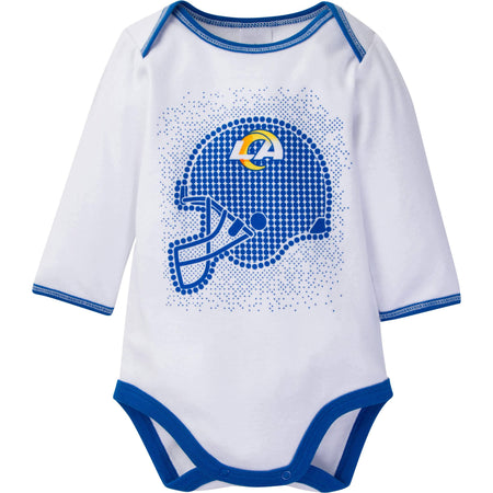 3-Piece Baby Boys Rams Bodysuit, Footed Pant, & Cap Set