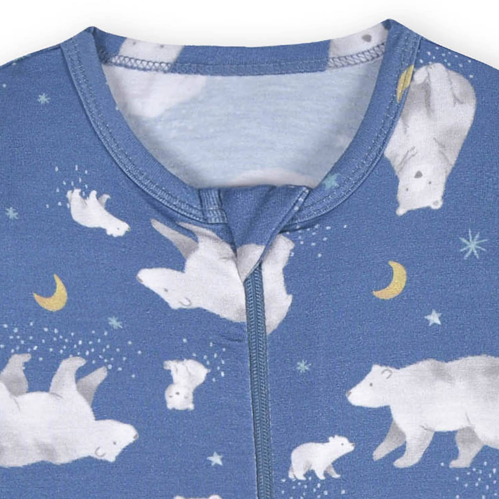Baby & Toddler Polar Bear Buttery-Soft Viscose Made from Eucalyptus Snug Fit Footed Pajamas