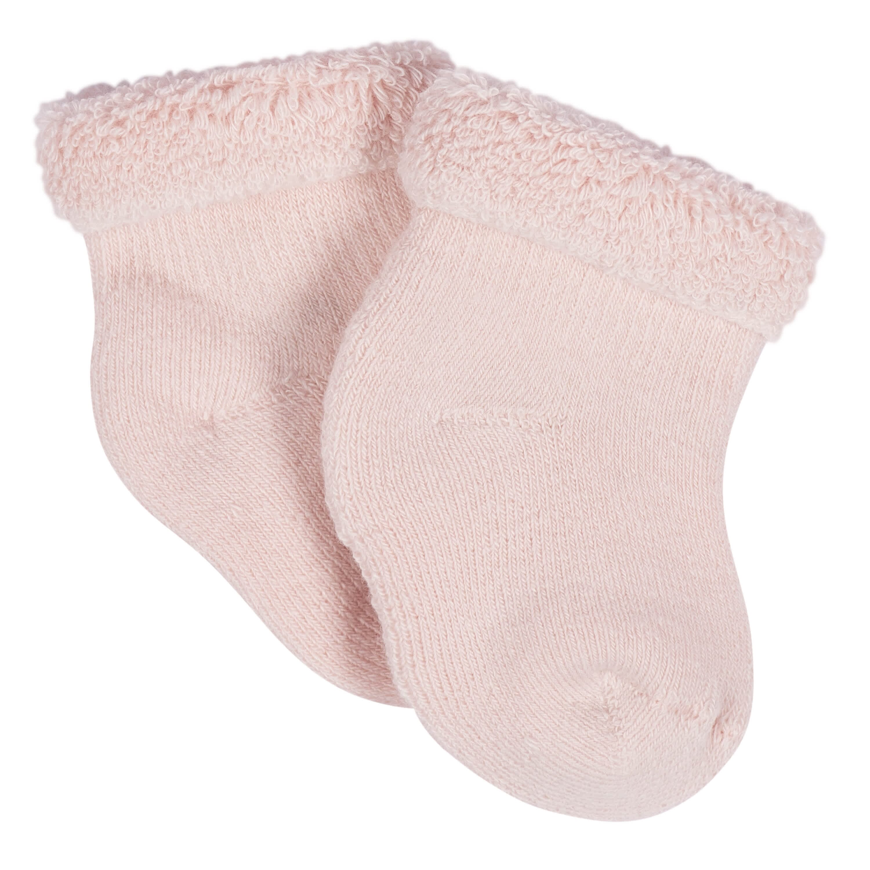12-Pack Baby Girls Golden Floral Terry Wiggle Proof® Socks
