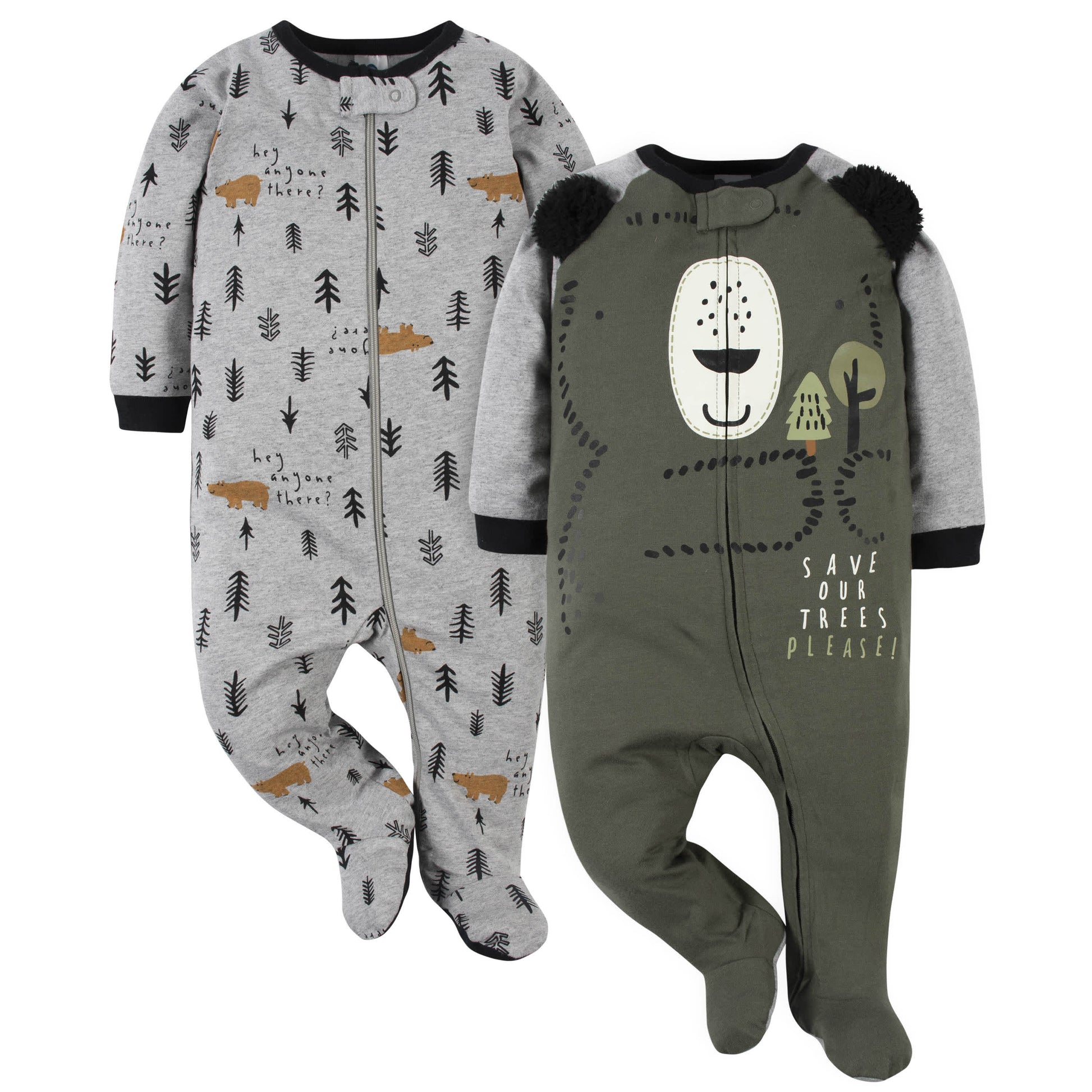 2-Pack Baby Boys Bear Sleep 'n Plays-Gerber Childrenswear