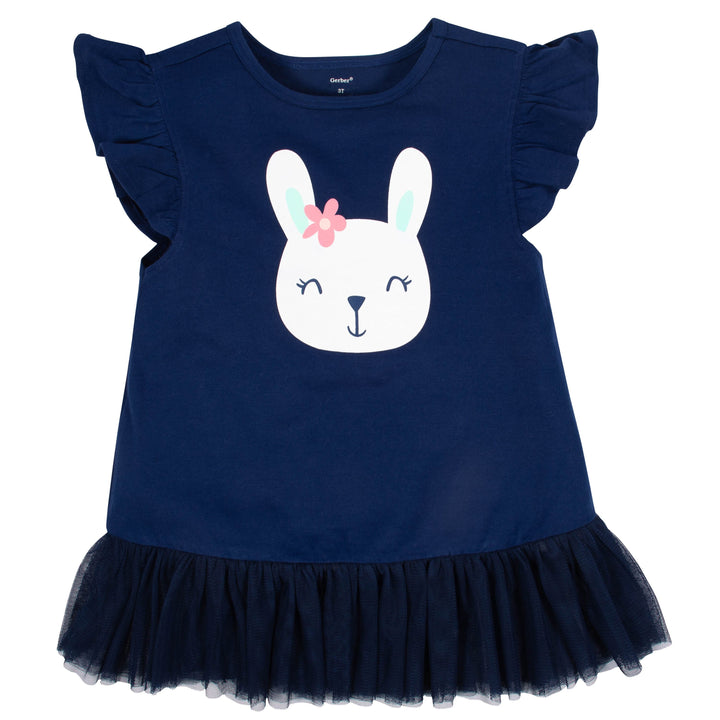 2-Piece Toddler Girls Rabbit Tunic & Legging Set-Gerber Childrenswear