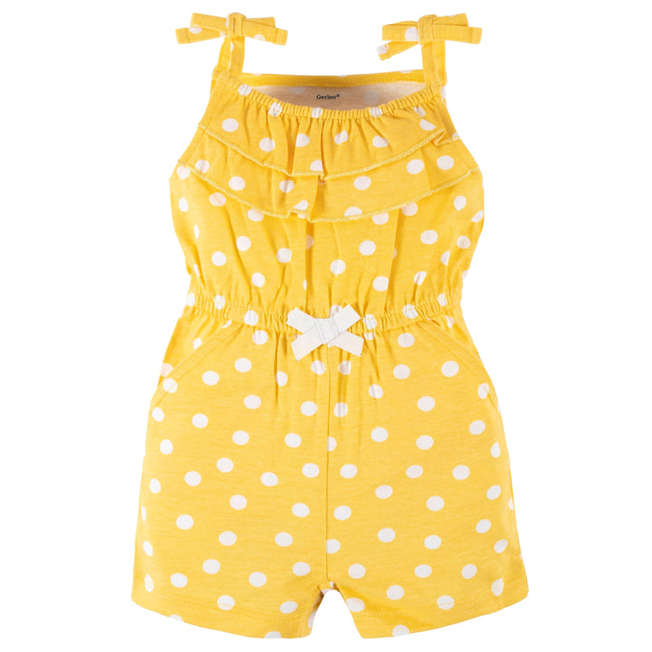 2-Pack Baby & Toddler Girls Bee Garden Tank Rompers-Gerber Childrenswear