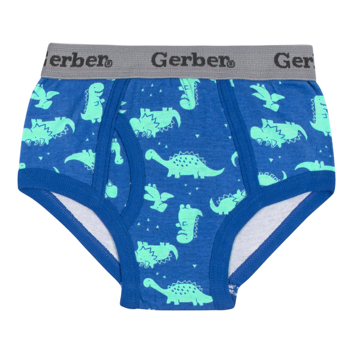 7-Pack Toddler Boys Underwear, Dinosaur Briefs-Gerber Childrenswear