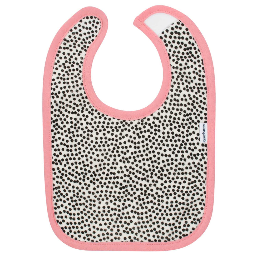 Gerber® Organic 3-Pack Baby Girls Bear Dribbler Bibs-Gerber Childrenswear