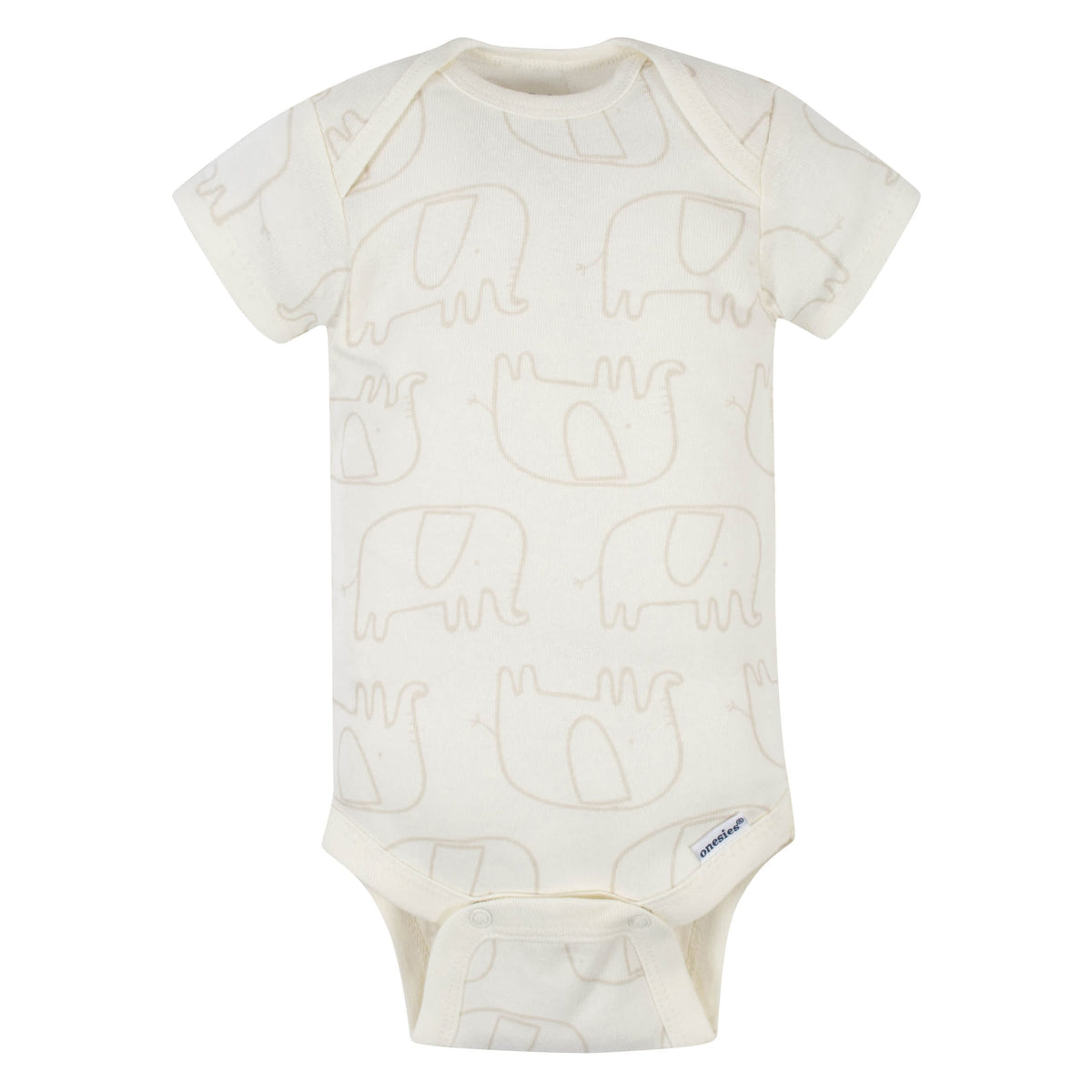 5-Pack Baby Neutral Safari Short Sleeve Onesies® Bodysuits-Gerber Childrenswear