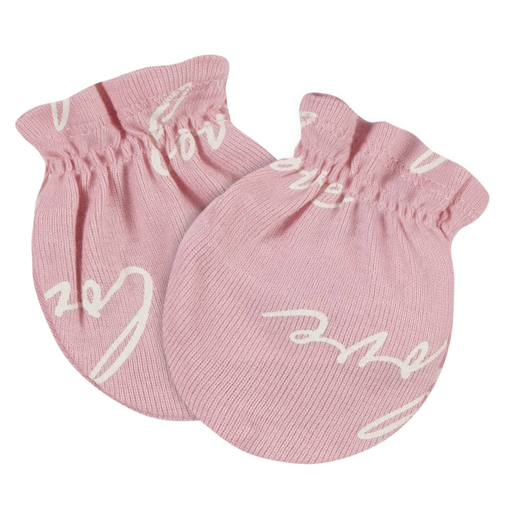 8-Piece Baby Girls Bunny Caps & Mittens Set-Gerber Childrenswear