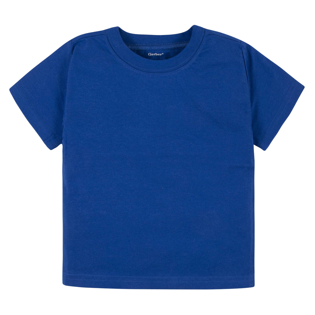 5-Pack Baby & Toddler Royal Blue Premium Short Sleeve Tees-Gerber Childrenswear
