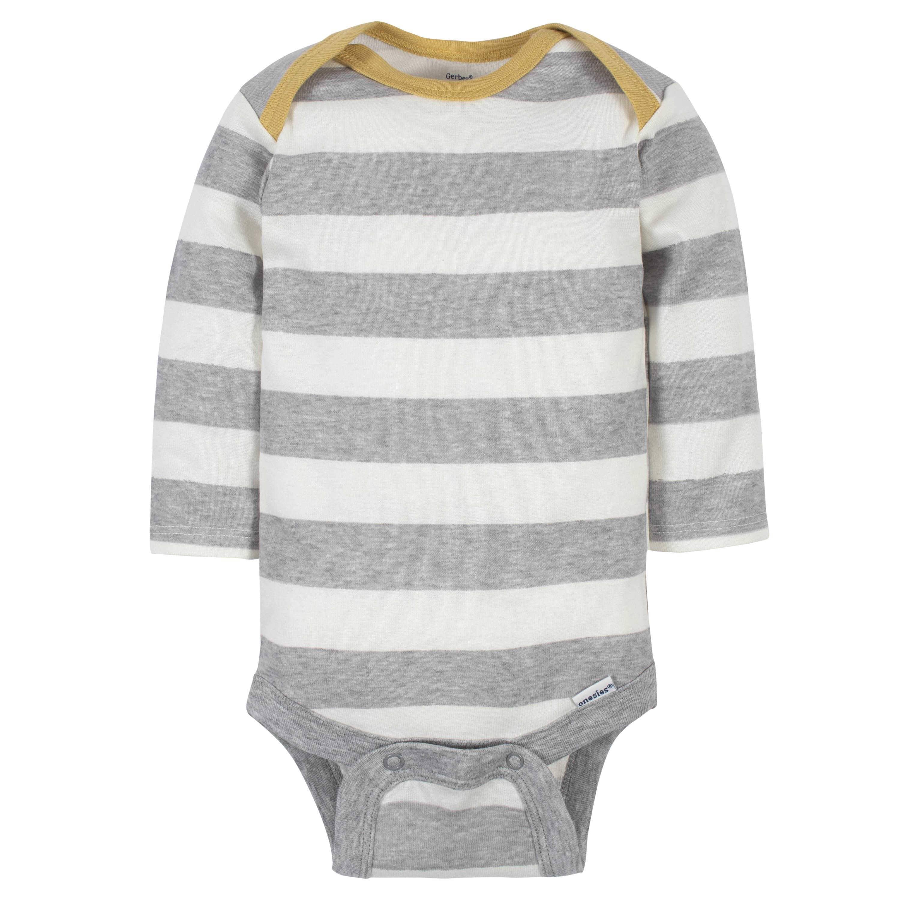 6-Pack Baby Boys Dinosaur Long Sleeve Onesies® Bodysuits-Gerber Childrenswear