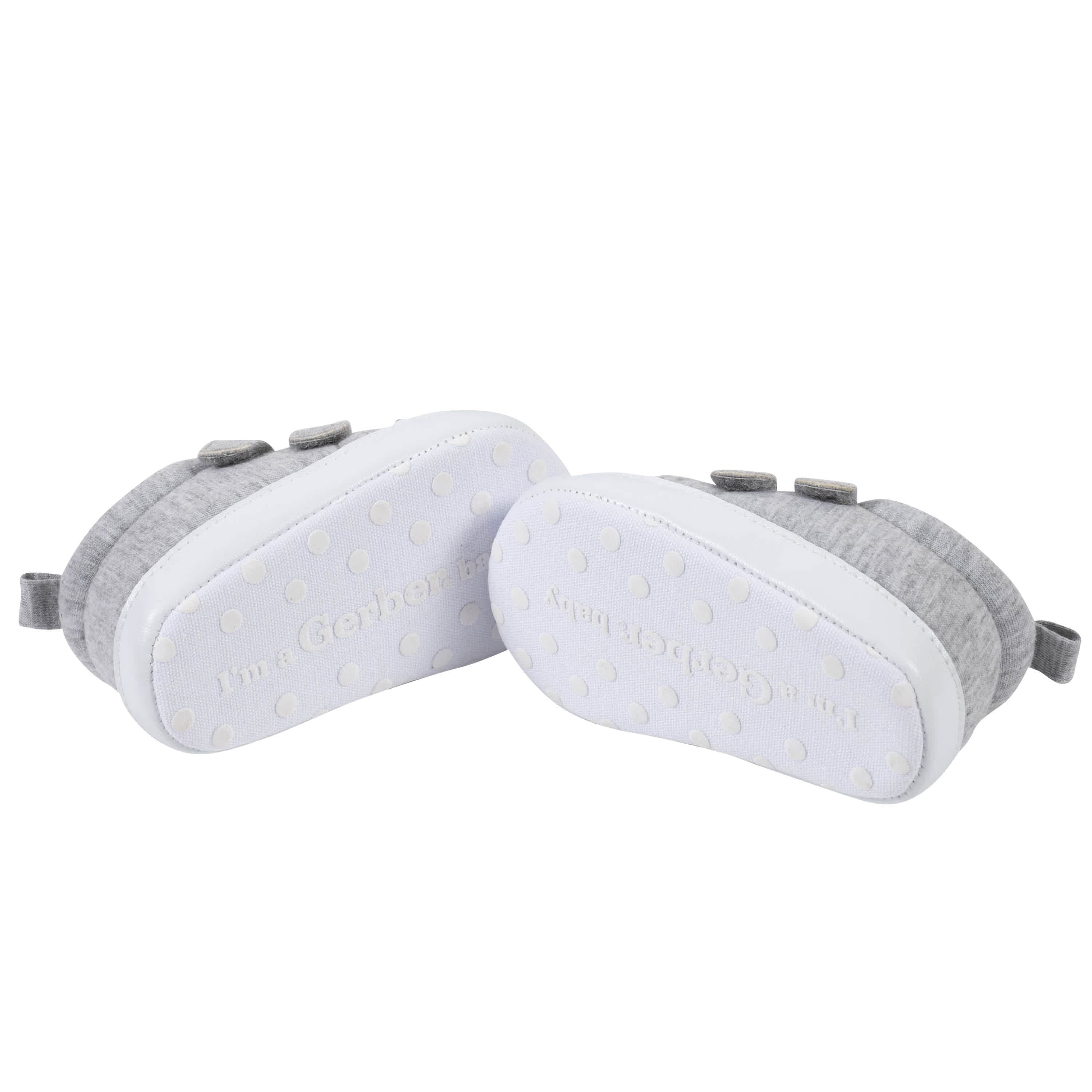 Baby Boys Heather Gray Shoes-Gerber Childrenswear