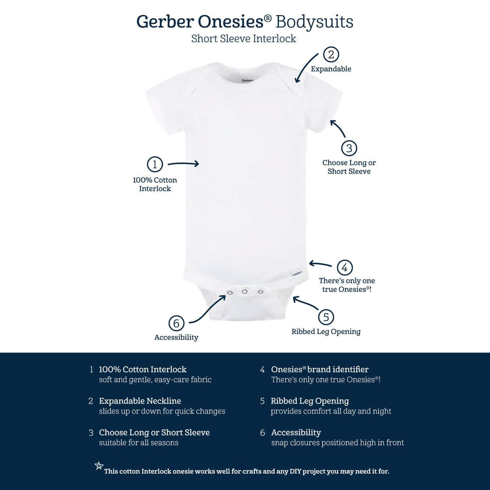 Baby Boy "Little Bro" Short Sleeve Onesies® Bodysuit-Gerber Childrenswear