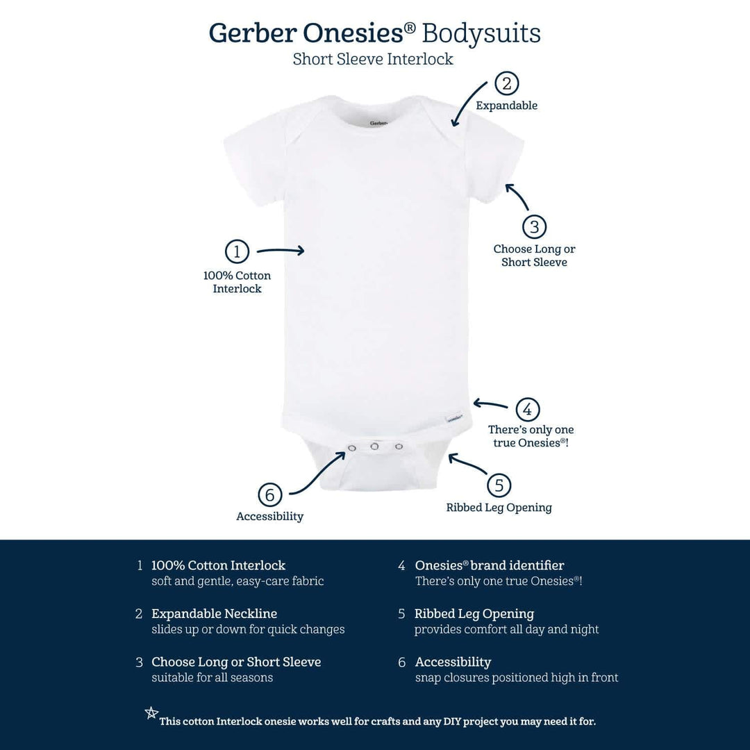 Baby Boy "Lil' Brother" Short Sleeve Onesies® Bodysuit-Gerber Childrenswear