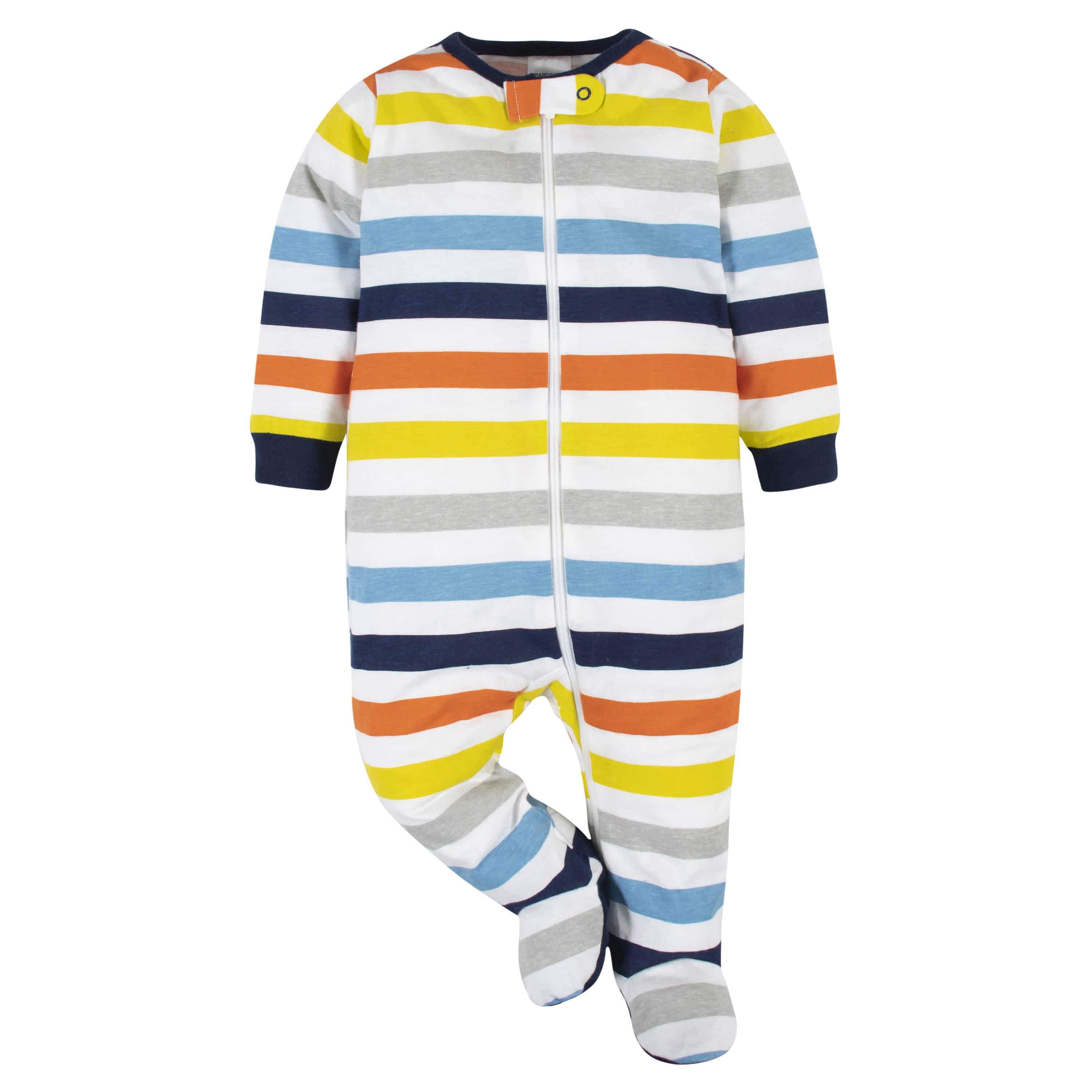 6-Piece Baby Boys Stripes Onesies® Brand Bodysuits & Sleep 'n Plays Set-Gerber Childrenswear