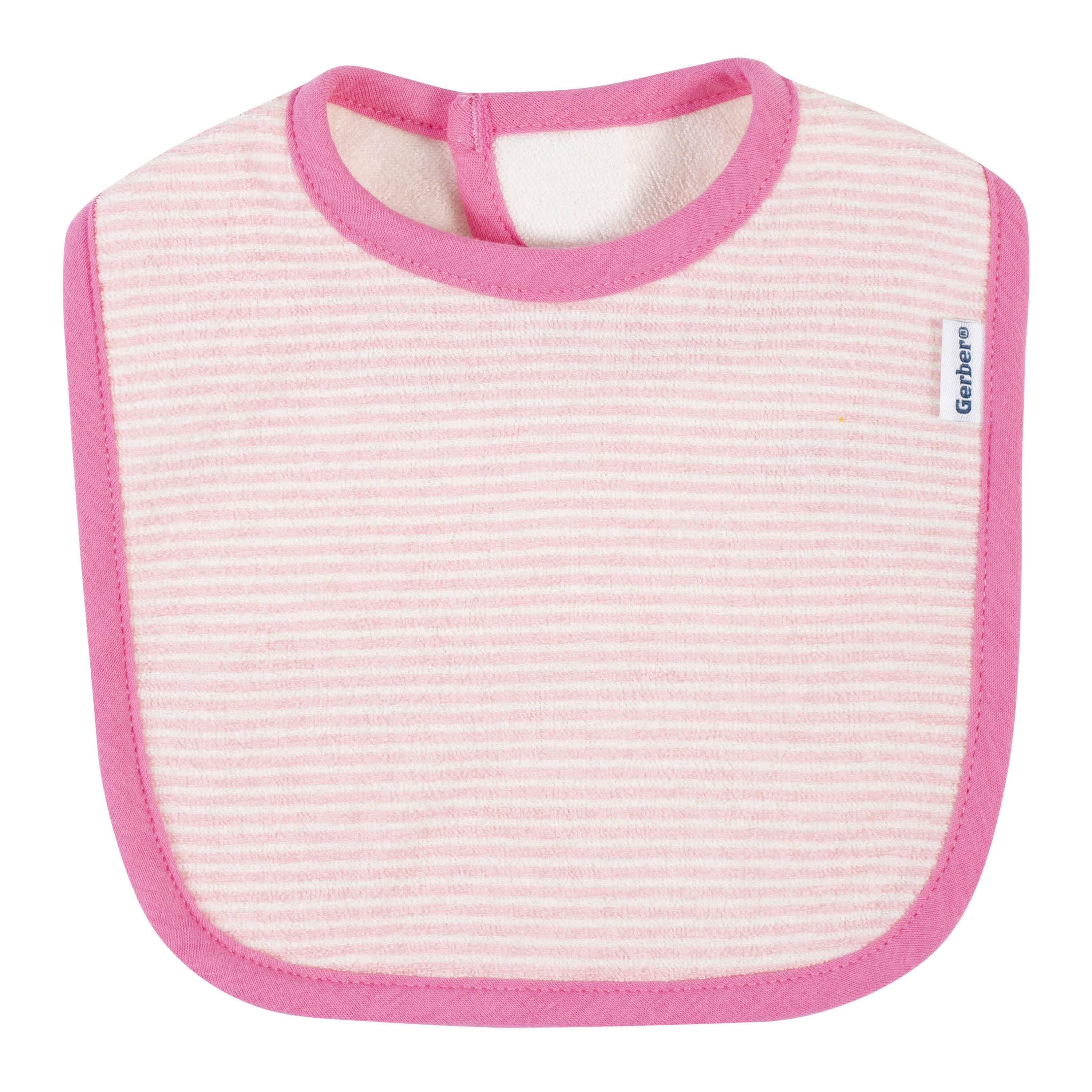 4-Pack Baby Girls Fox Bibs-Gerber Childrenswear