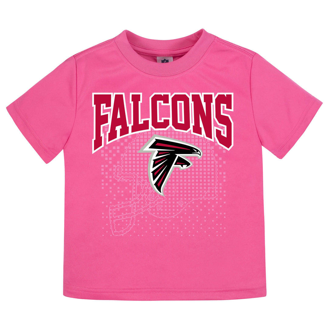 Atlanta Falcons Girls Short Sleeve Tee Shirt-Gerber Childrenswear