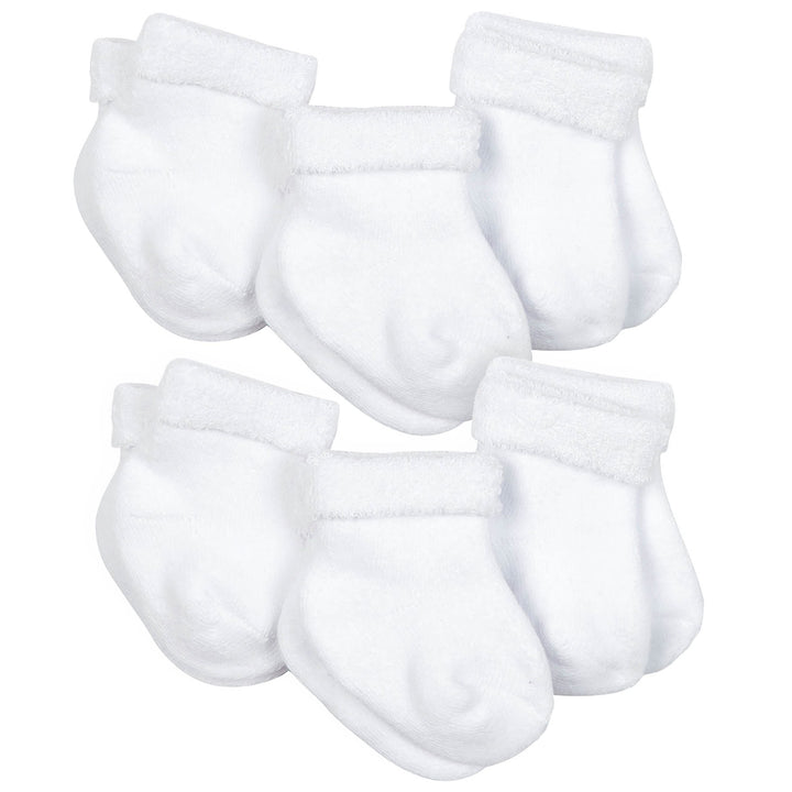 10-Pack Baby Girls Fairy Tale & White Wiggle Proof® Socks