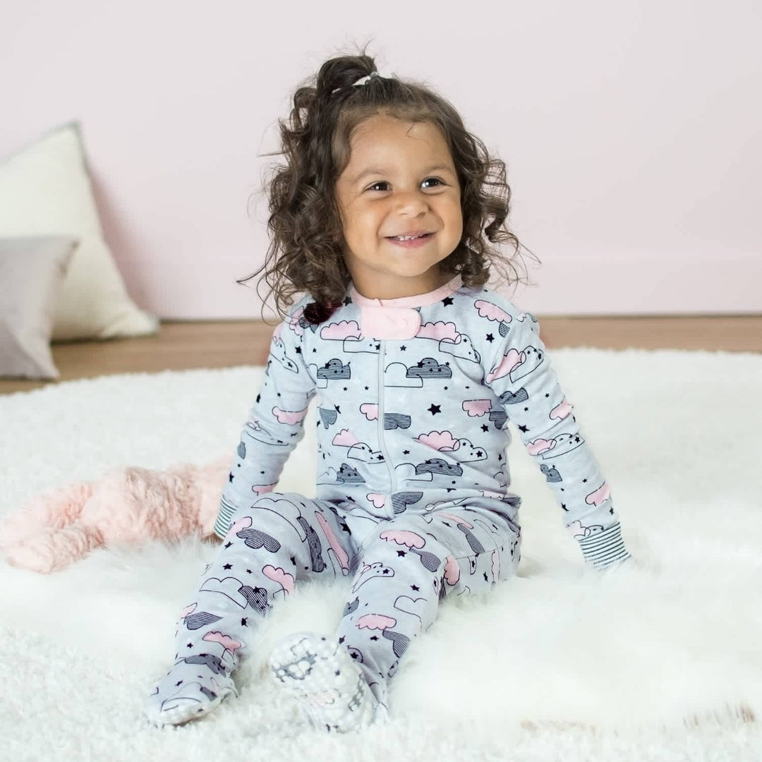 2-Pack Baby Girls' Unicorn & Clouds Organic Sleep 'n Play-Gerber Childrenswear