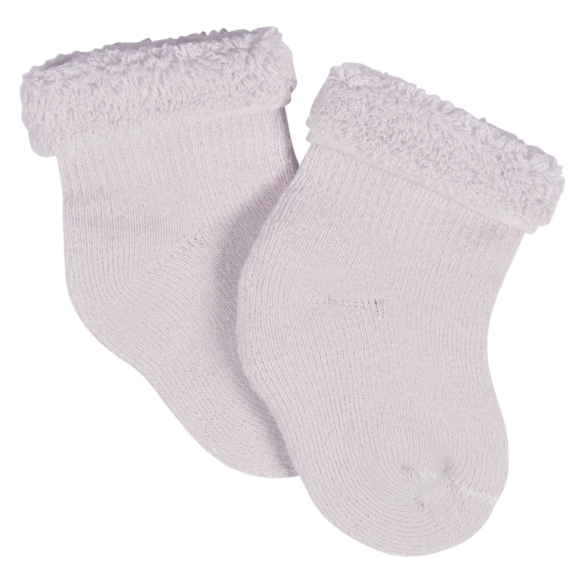 12-Pack Baby Girls Lavender Garden Terry Wiggle Proof® Socks